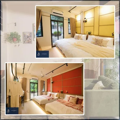 Apartamento de dos habitaciones con balcón — Spacious APT In Center featuring several distinct BRs - Bedroom w TWIN-Superking beds -Share living room, kitchen & gym